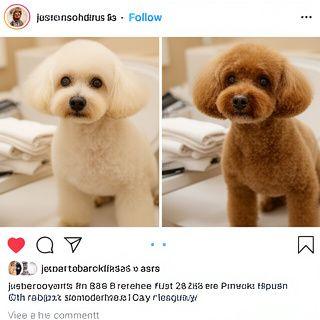 Instagram thumbnail of before and after grooming transformation